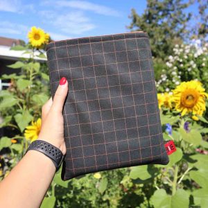 Booksleeve, Groot, Ruitjes, lezen en reizen