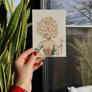 Kaart: Witte bloementooi